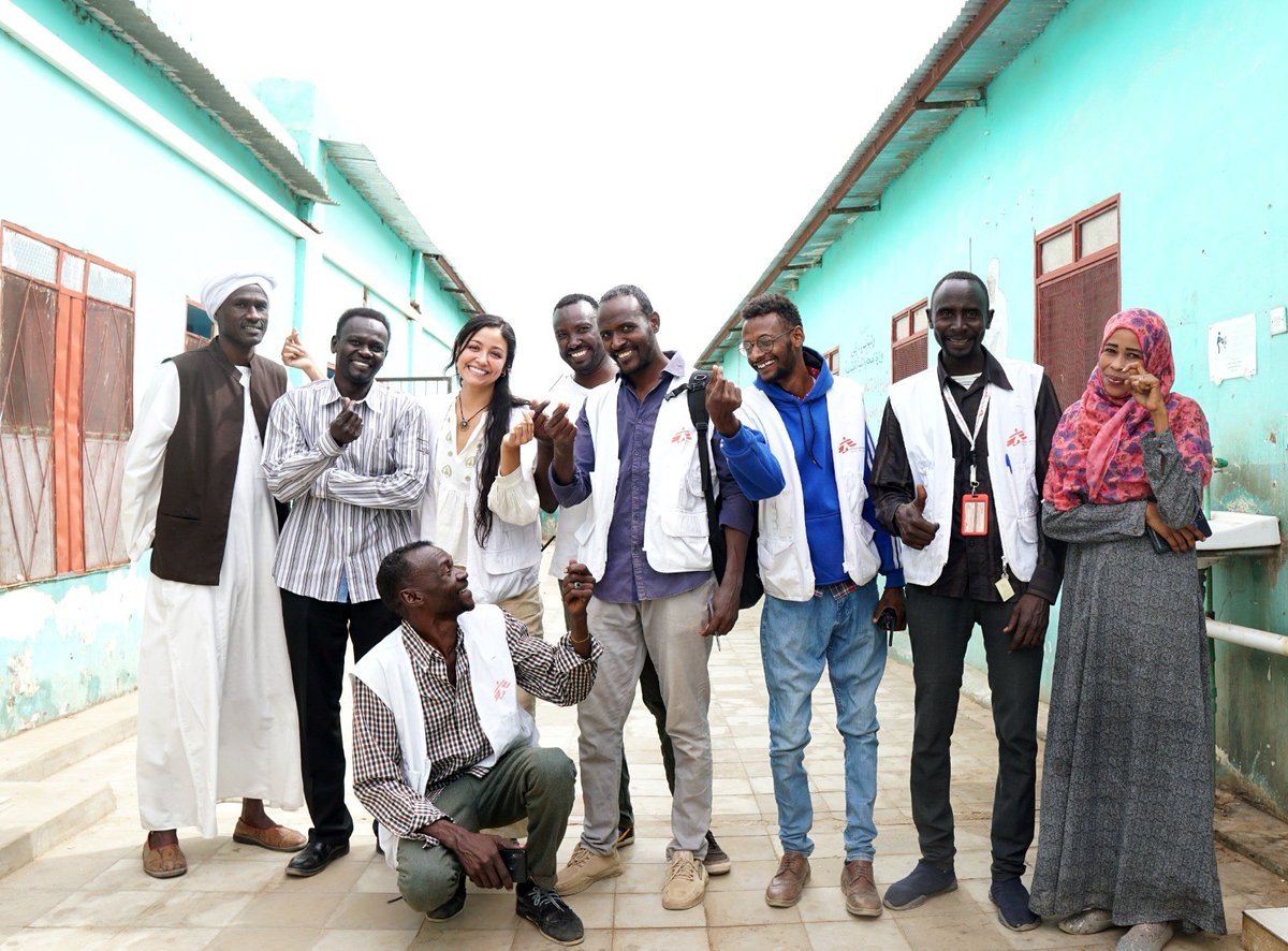 Standing in solidarity with our colleagues in Sudan, some of them pictured here in El Geneina ❤️📸 The war in Sudan needs our attention. Continue to learn about the humanitarian crisis, continue to #TalkAboutSudan