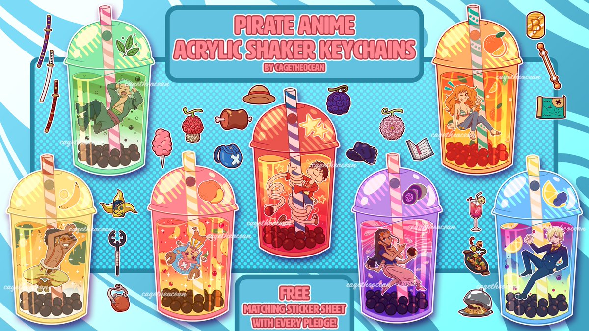 ✨KICKSTARTER FINAL DAYS✨ My ONE PIECE Boba Shaker Keychain Kickstarter is coming to a close but you still have time to back my project! (FREE sticker sheet with every pledge!) Let's unlock some more stretch goals! #ONEPIECE1112 #ONEPIECE #Kickstarter kickstarter.com/projects/caget…