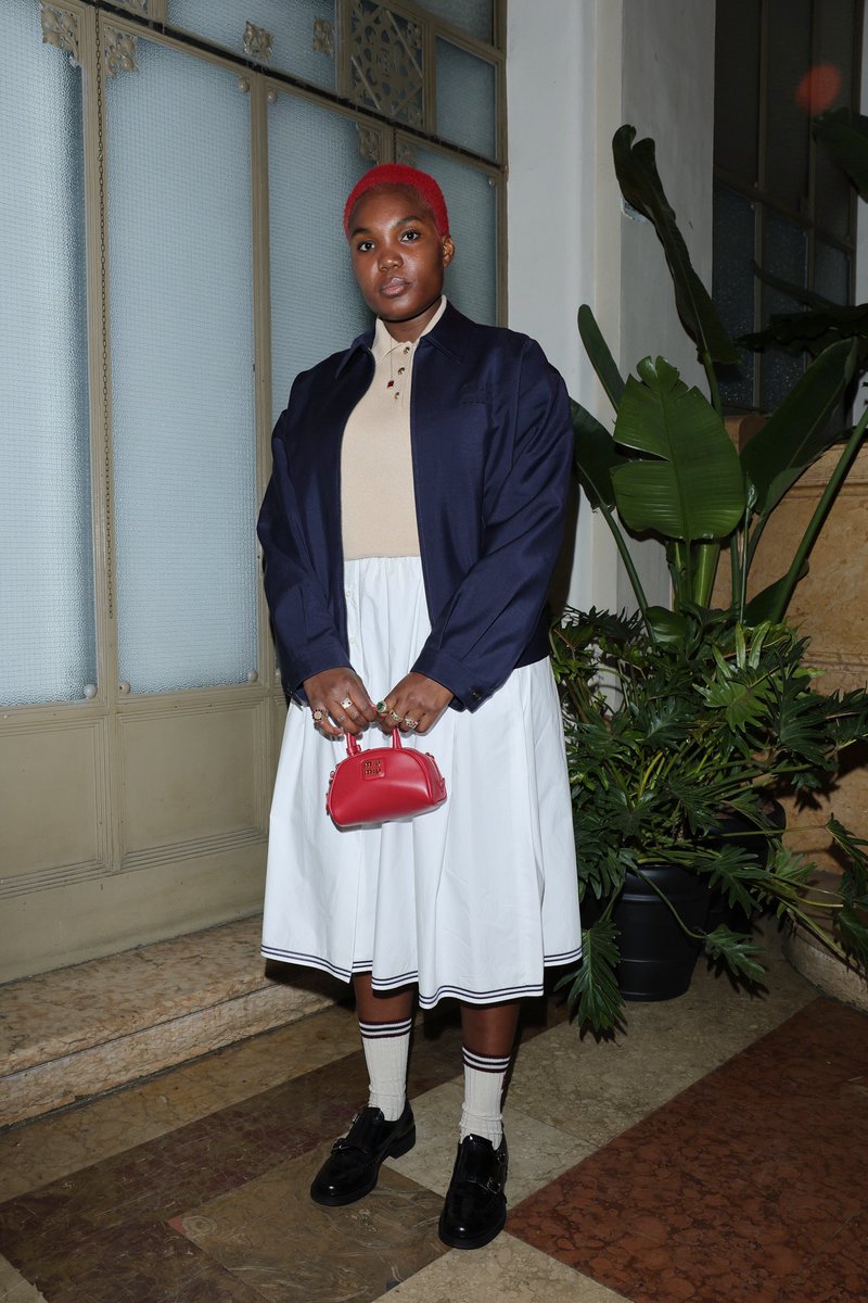 thank you to Miuccia and my <a href="/MIUMIUofficial/">Miu Miu</a> family for having me ❣️