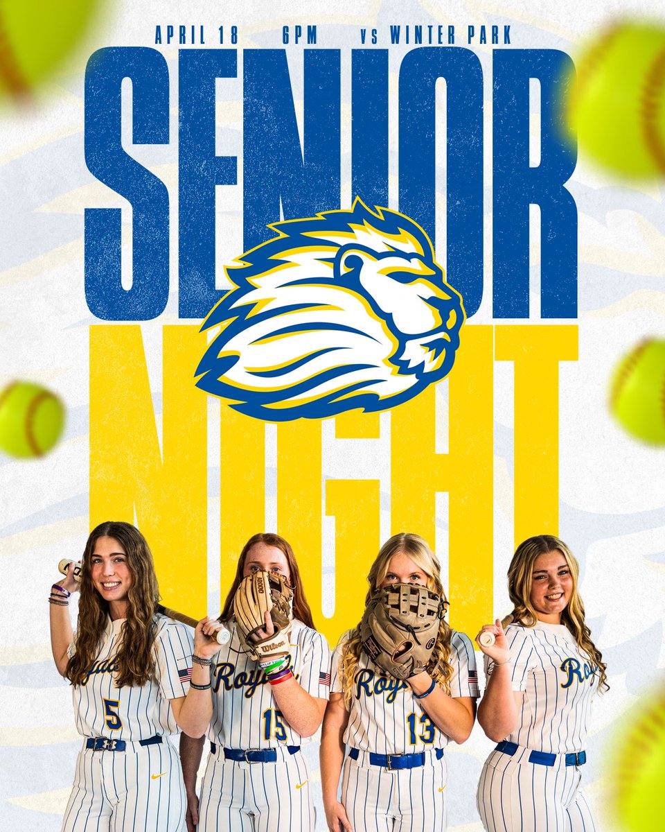 It’s SENIOR NIGHT for #LadyRoyalsSoftball!