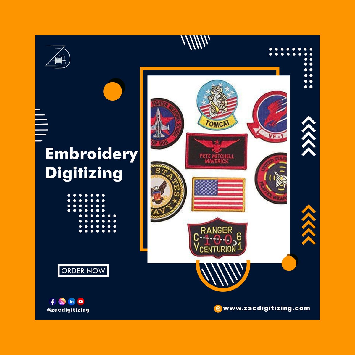 Ready to elevate your embroidery designs? Discover the magic of digitizing with zac digitizing! 

Embroidery digitizing is not just a craft, it's an art form that brings your designs to life with precision and flair. 

#Embroidery #EmbroideryArt #Stitching #EmbroideryDesigns
