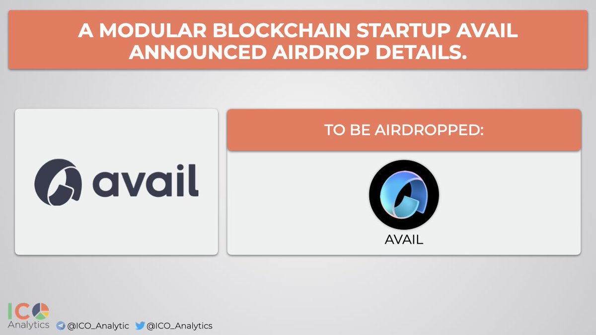 A modular blockchain startup @AvailProject announced airdrop details. Airdrop checker is live. $AVAIL token launch date TBA. Blockchain developers, some incentivized testnet, active users of Arbitrum, Optimism, Polygon, Starknet & zkSynk, MATIC stakers are among eligible…