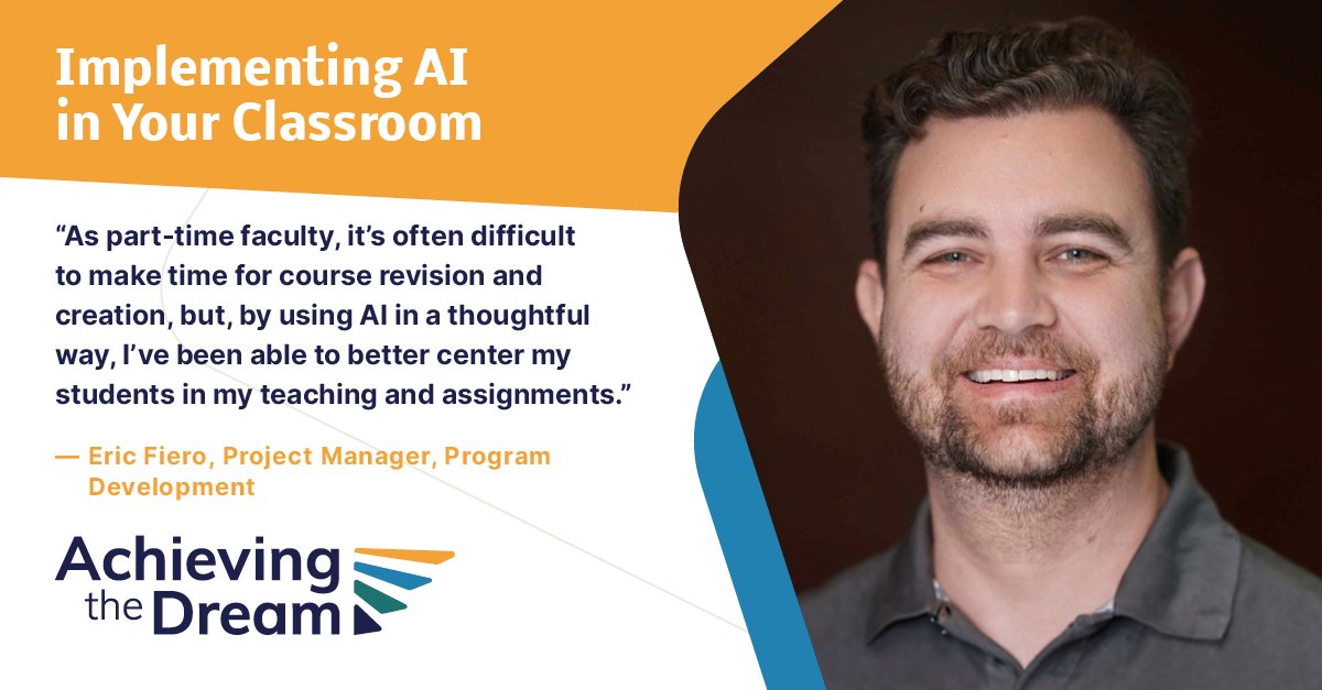 Lots of great knowledge being shared at our AI workshop today! Want to learn more about ATD's work? Discover all of the valuable services ATD offers: achievingthedream.org/areas-of-exper…