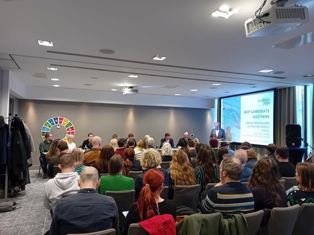 Full House @Coalition2030IR #EuropeanElections hustings on #SDGs We need an alternative to #inequality across #Europe @Concern @concernactive @KOSullivanIT