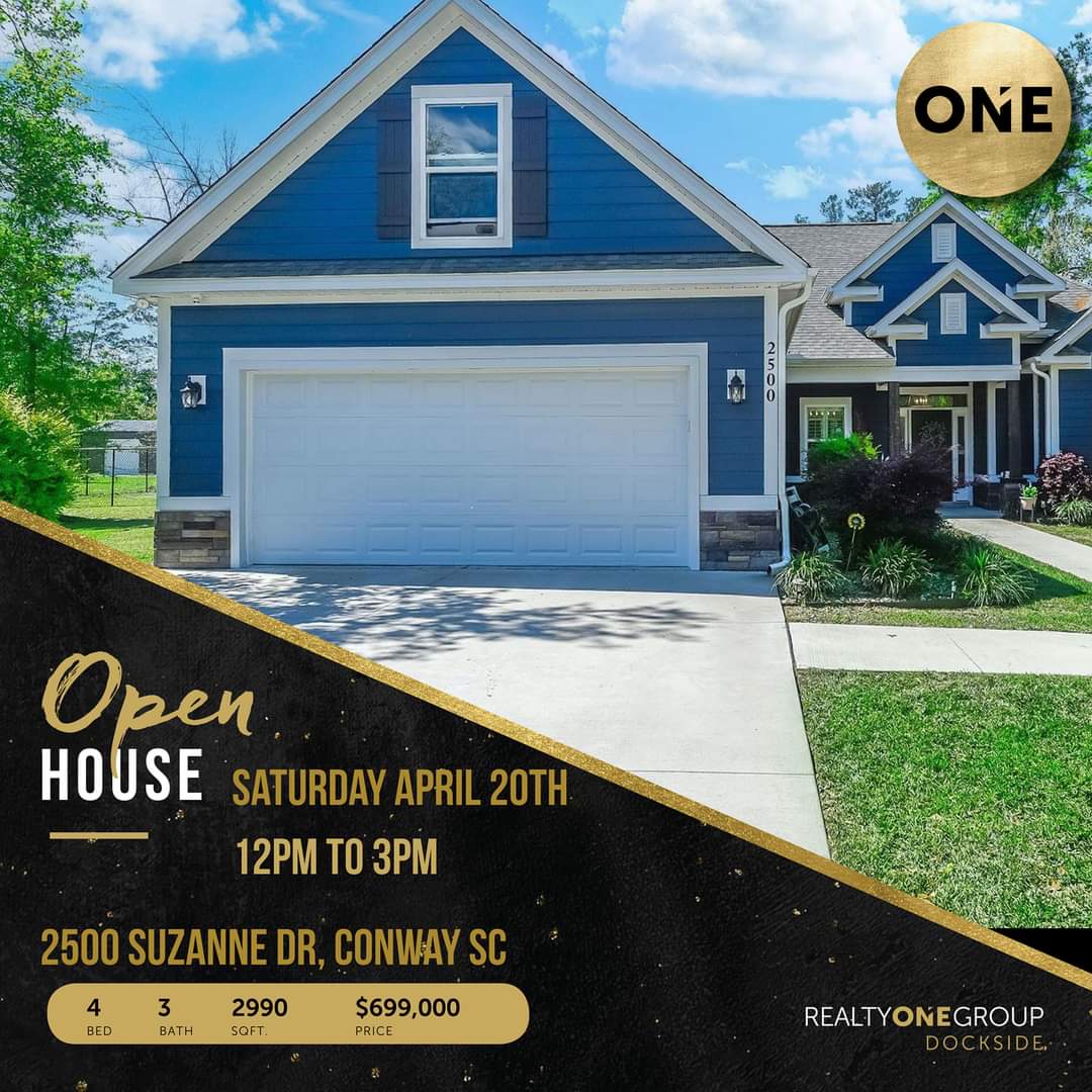 Open house, 2500 Suzanne Dr, Conway SC 🏡
Saturday April 20th 12pm to 3pm
843.254.0737
Visitors who register will be entered to win a $25 Starbucks gift card 💰 #RealEstateInvesting #InvestmentOpportunities
#openhouse #schelproperties #relocate #beachlife #conwaysc #myrtlebeach