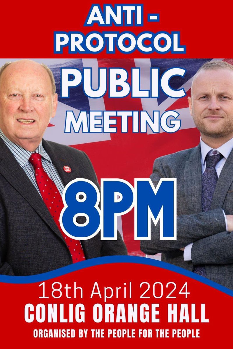 Imagine being a “staunch loyalist” and working alongside Sinn Fein to bring down a Unionist leader….

Then imagine sharing a platform with the man who sent your secret messages with Sinn Fein to the PSNI demanding prosecution.

Jamie is so funny. 😂🤣