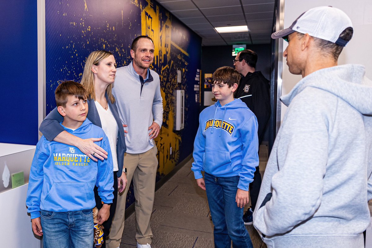 New work colleagues 🤝 @MarquetteMBB #WeAreMarquette