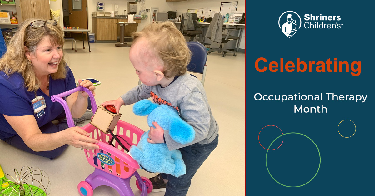 At Shriners Children’s, we make occupational therapy fun while challenging children to reach their goals so they can be as independent as possible. Learn more: ow.ly/o2nX50Rjgpv
#OTMonth #OccupationalTherapy #ShrinersChildrens