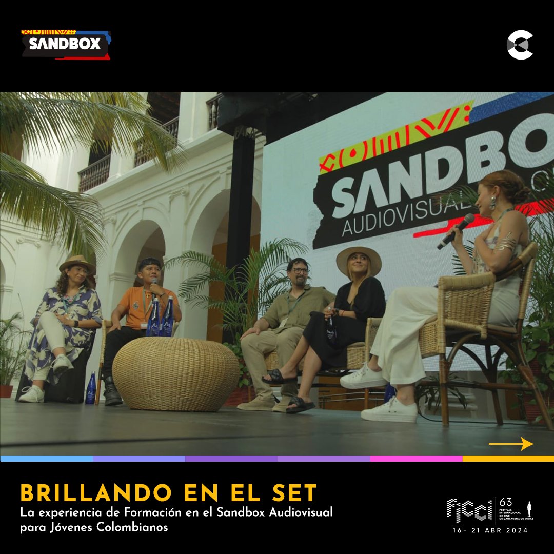 AcademiaColCine's tweet image. 📸 Brillando en el set: La experiencia de Formación en el Sandbox Audiovisual para Jóvenes Colombianos

#FICCI63 #ElFestivaldeTodos #sandboxaudiovisualcolombia #sandboxcol #lamagiadelcinecolombiano