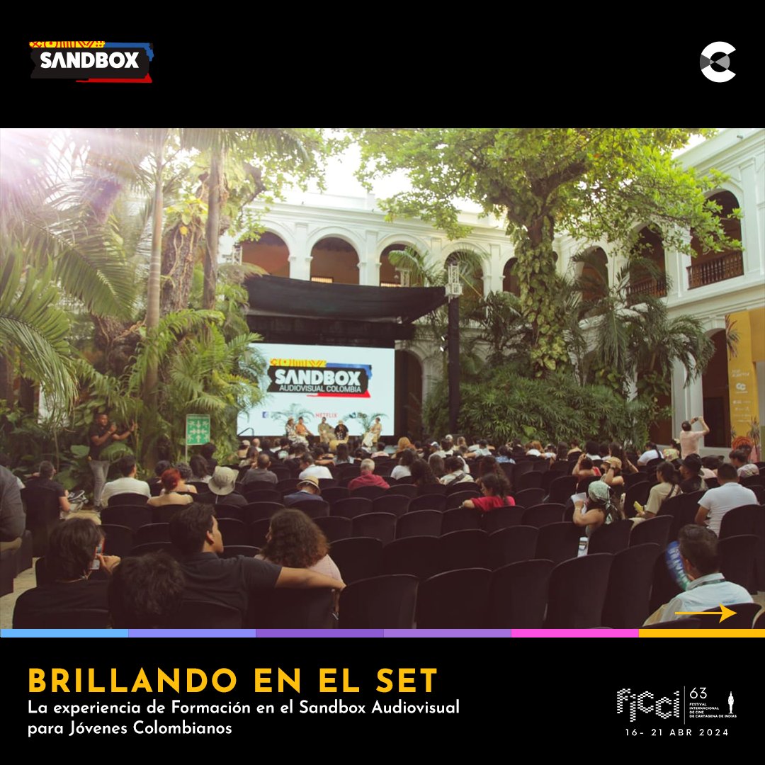 AcademiaColCine's tweet image. 📸 Brillando en el set: La experiencia de Formación en el Sandbox Audiovisual para Jóvenes Colombianos

#FICCI63 #ElFestivaldeTodos #sandboxaudiovisualcolombia #sandboxcol #lamagiadelcinecolombiano