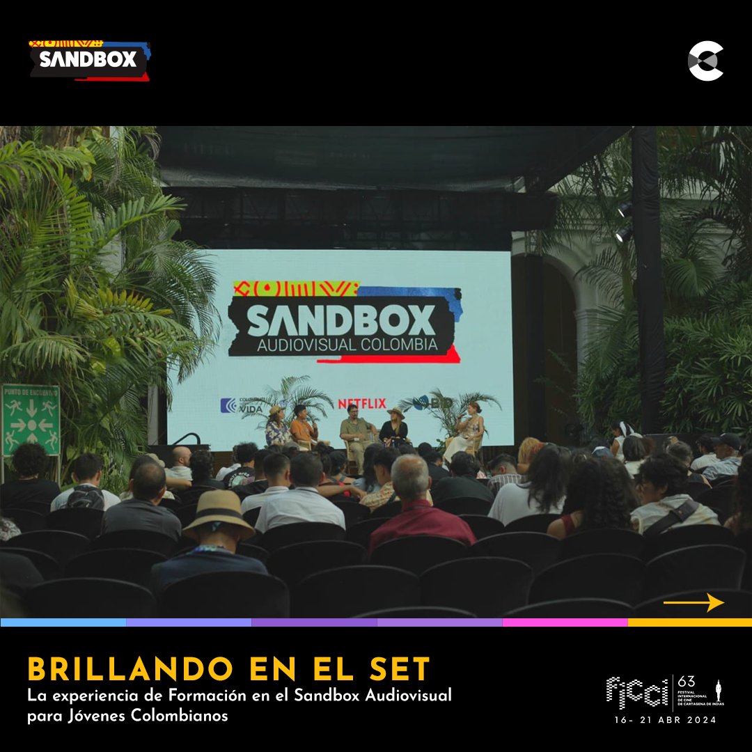 AcademiaColCine's tweet image. 📸 Brillando en el set: La experiencia de Formación en el Sandbox Audiovisual para Jóvenes Colombianos

#FICCI63 #ElFestivaldeTodos #sandboxaudiovisualcolombia #sandboxcol #lamagiadelcinecolombiano