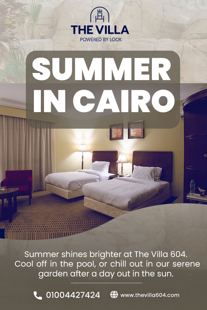 🌤️🏊‍♀️ Escape into our blissful oasis after soaking up Cairo's summer radiance.

🛏️ Reserve your slice of elegance: +20 1140285061 or visit thevilla604.com

#Villa604 #SummerInCairo #SummerEscape 
☀️🌴