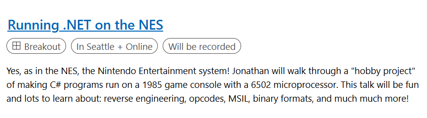 NGL, this Build 2024 session is right up my alley, even though I was all Atari 2600 and Commodore 64/128, not NES, back in the day.