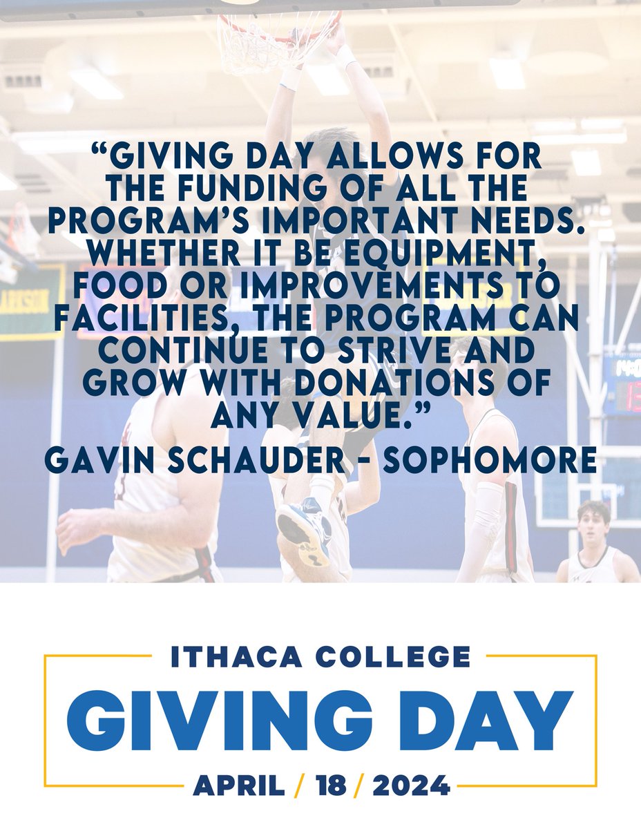 Gavin Schauder with what Giving Day means to him and our program! Still time left to donate! #GoBombers | #Family