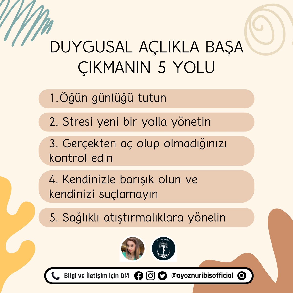 ❝ Duygusal Açlıkla Başa Çıkmanın 5️⃣ Yolu⁉️❞

Sevgiyle, kalplerim… ♥️

Bilgi ve İletişim için DM’den yazabilirsiniz. 💫🌸🙏🏻

#yasamkoçu #spiritüel #numeroloji #spiritüeldowsing #kişiselgelişim #meditasyon #pozitifyaşam #olumlama #şifa #bollukbereket #anda #psikoterapist