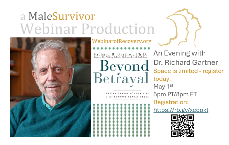 We hope you will join us in ONE WEEK for our special conversation with psychologist and author Richard Gartner, Ph.D. If you have not registered for this special Webinar of Recovery there still may be space, Register Now: us02web.zoom.us/webinar/regist…
