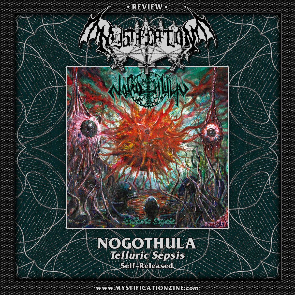 NOGOTHULA – Telluric Sepsis (2024) | REVIEW Blackened death metal from Cincinnati, Ohio. Debut LP. mystificationzine.com/2024/04/18/nog…
