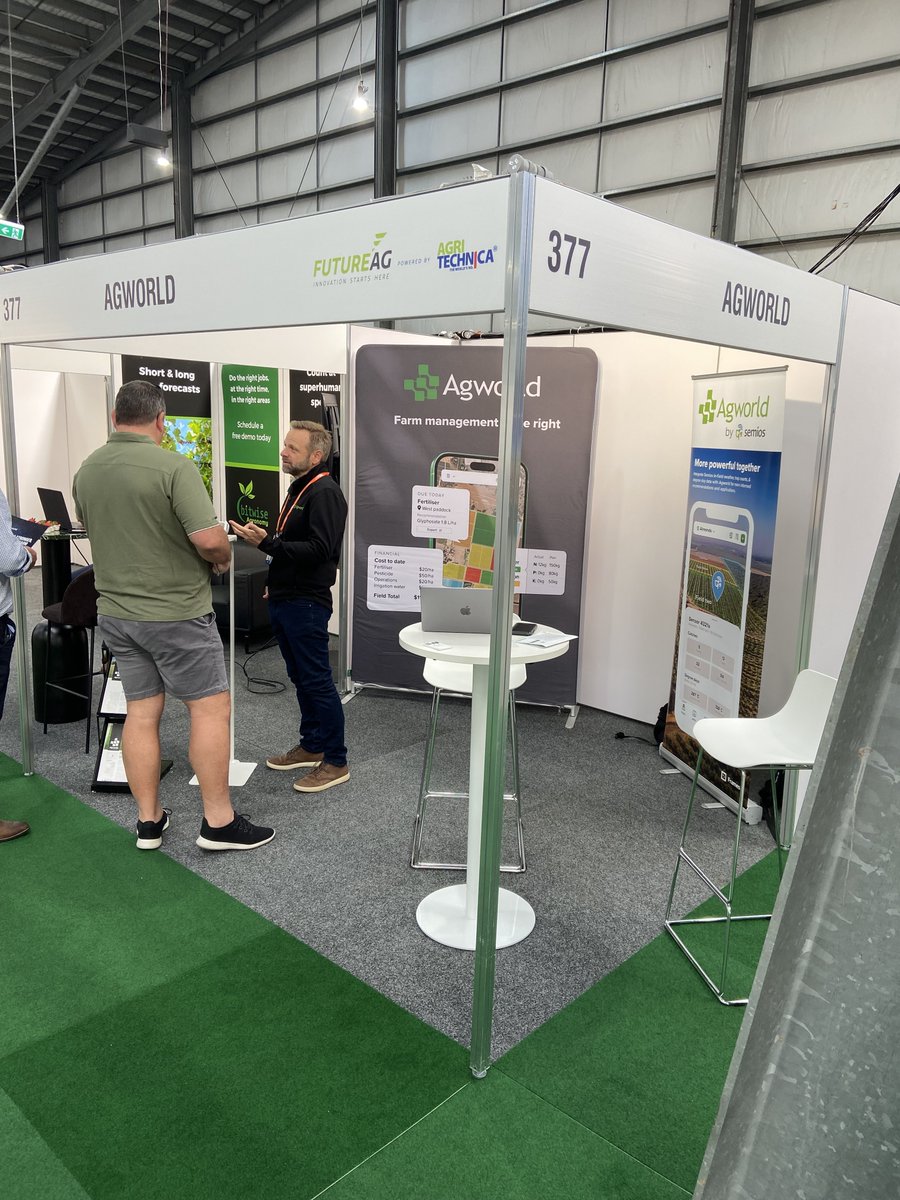 🌱 Last chance — Agworld is wrapping up at the FutureAg Expo in Melbourne TODAY, April 19, 2024! 🚜 Swing by Stand 377 to chat with us about our cutting-edge agricultural innovations. #FutureAgExpo #Agworld #FinalDay #AgricultureInnovation #Melbourne