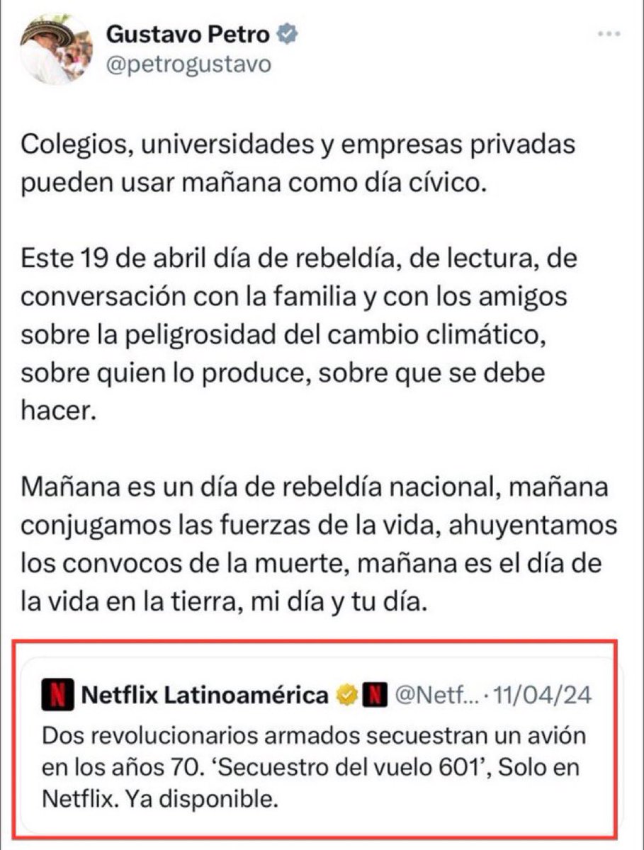 Que se quede él en la casa viendo Netflix, celebrando su agenda privada y suspirando con el secuestro de un avión. Nosotros nos vemos el 21