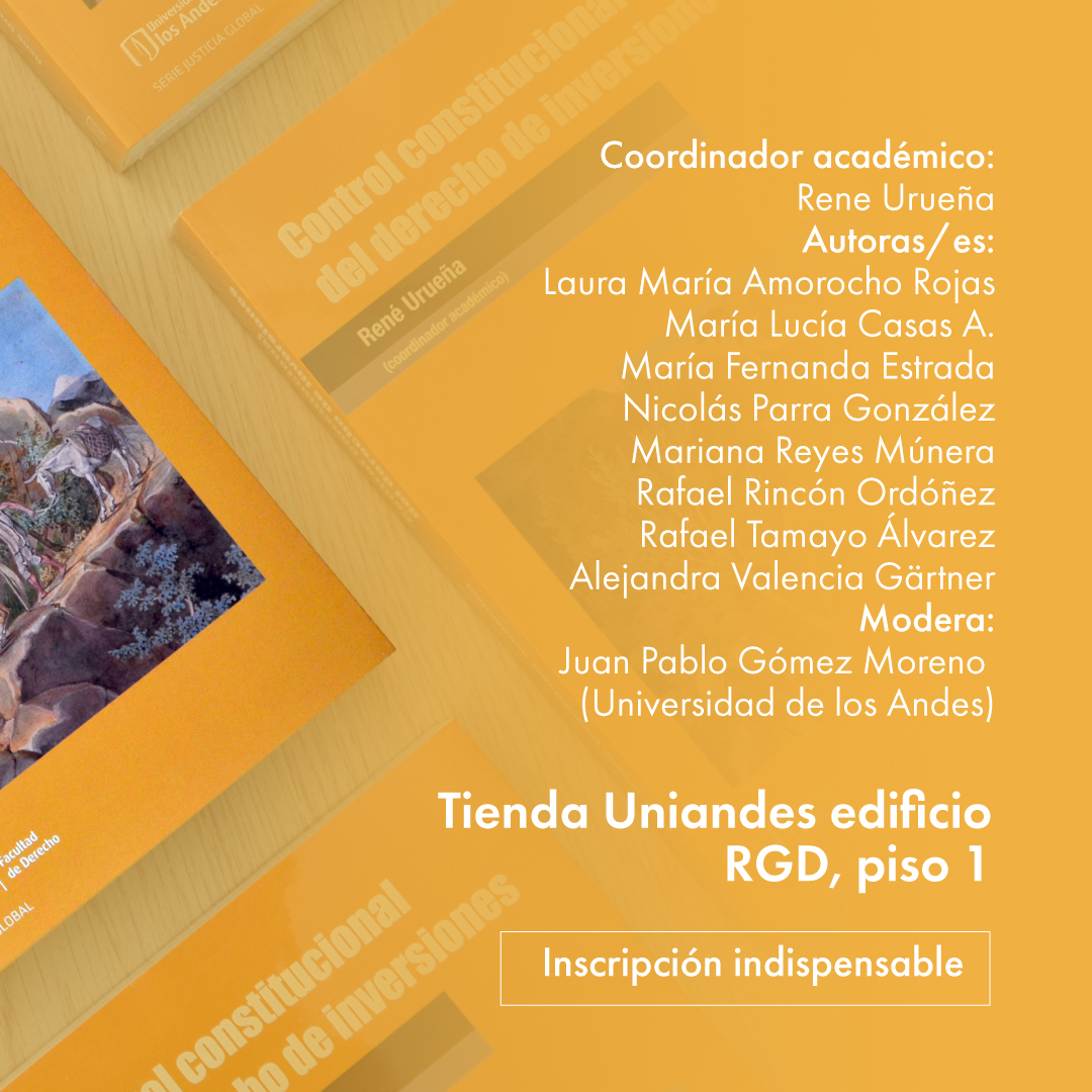 🔊Te esperamos en el lanzamiento de este libro que explora las posibilidades y los límites del control constitucional al #arbitraje internacional de inversiones. Inscríbete aquí 👉  tinyurl.com/3n365yaj 📌Abril 24 de 2024 ⏰5:00 p.m.