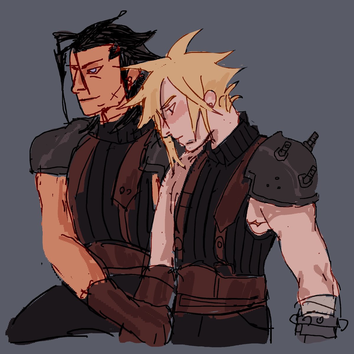 Them… #ff7 #cloudstrife #zackfair