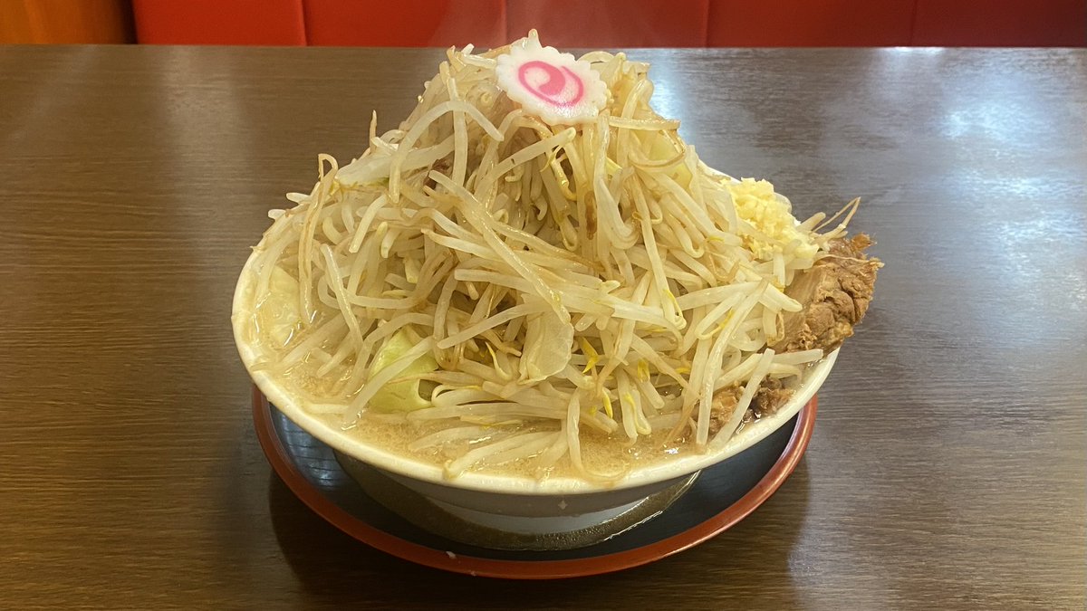 麺屋 元@牛久 限定／帆立二郎（大盛り） バター 麺カタメ ニンニク、ヤサイマシ #麺屋元