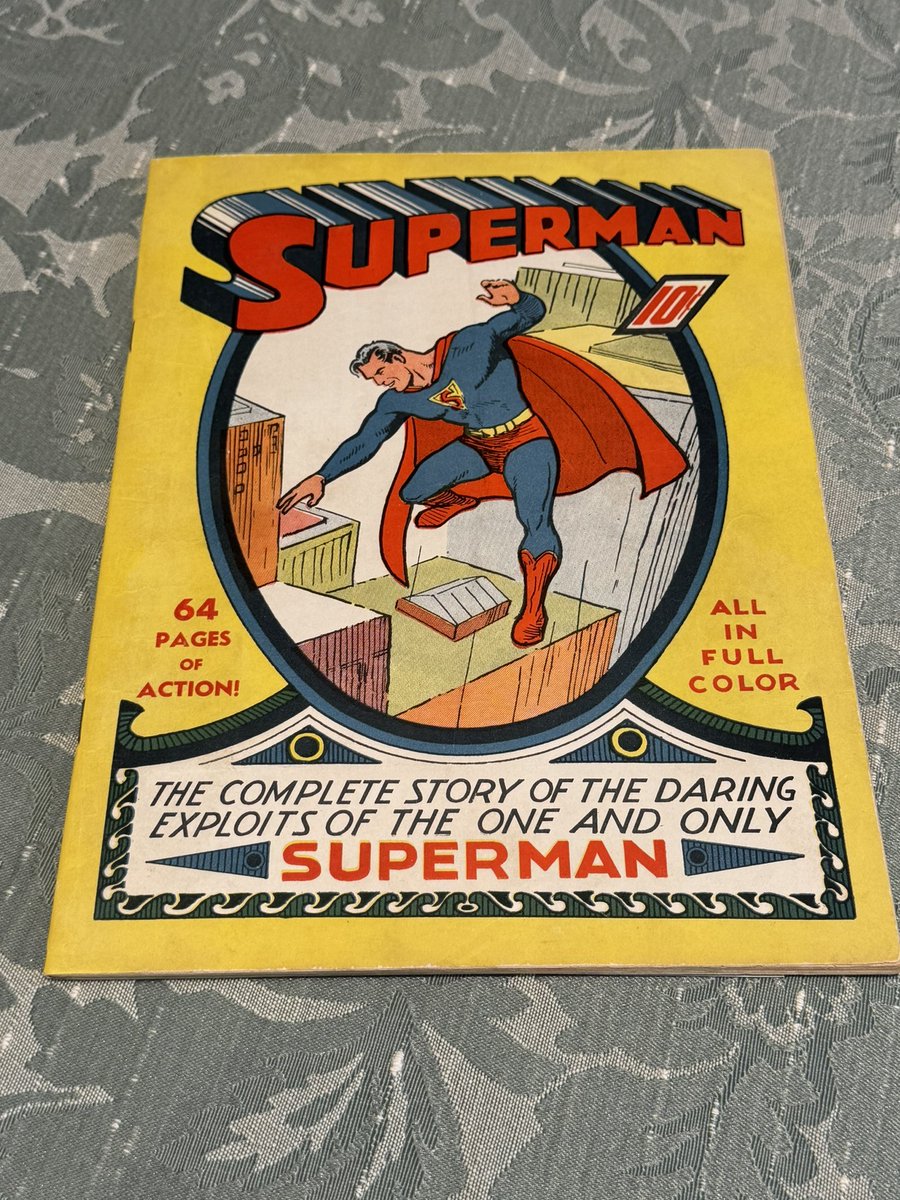 LibnOfCongress's tweet image. Happy Superman Day!
On this day in 1938, the Man Of Steel made his first appearance,
From the @librarycongress collection: Superman no. 1, first self-titled issue.