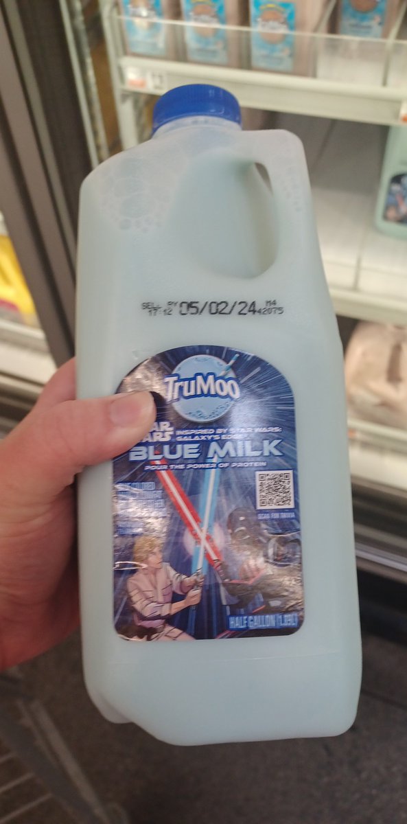 Bruh, why's the milk at the store blue???