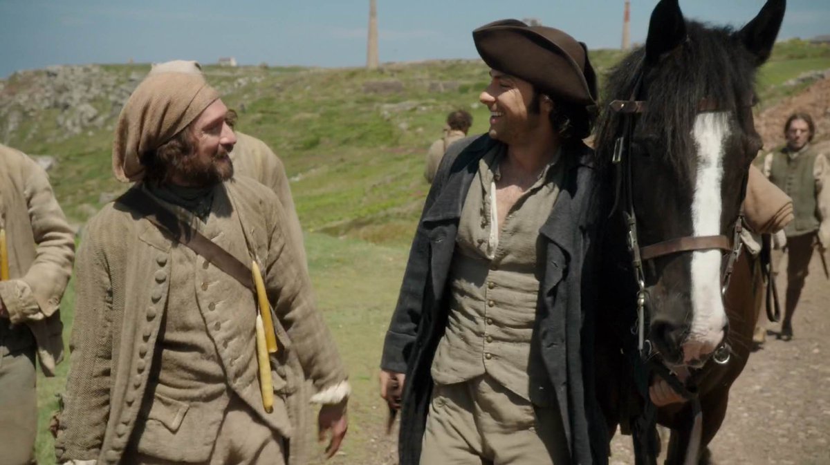 #ThrowbackThursday with memories of Captn #Poldark using the fine weather to walk the horse. (Pictures: S1 Ep2)