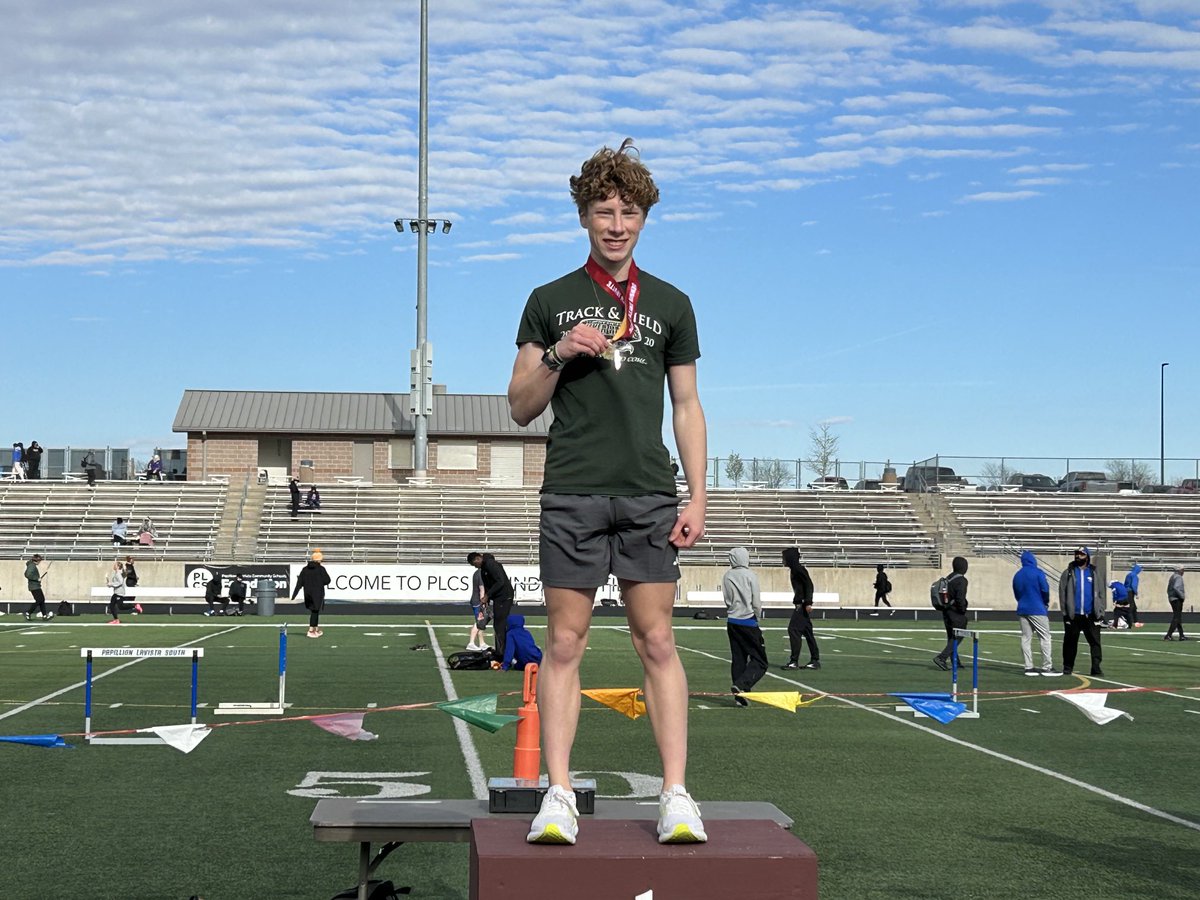 Congratulations to Connor for winning the 3200 at the  Papillion invite.