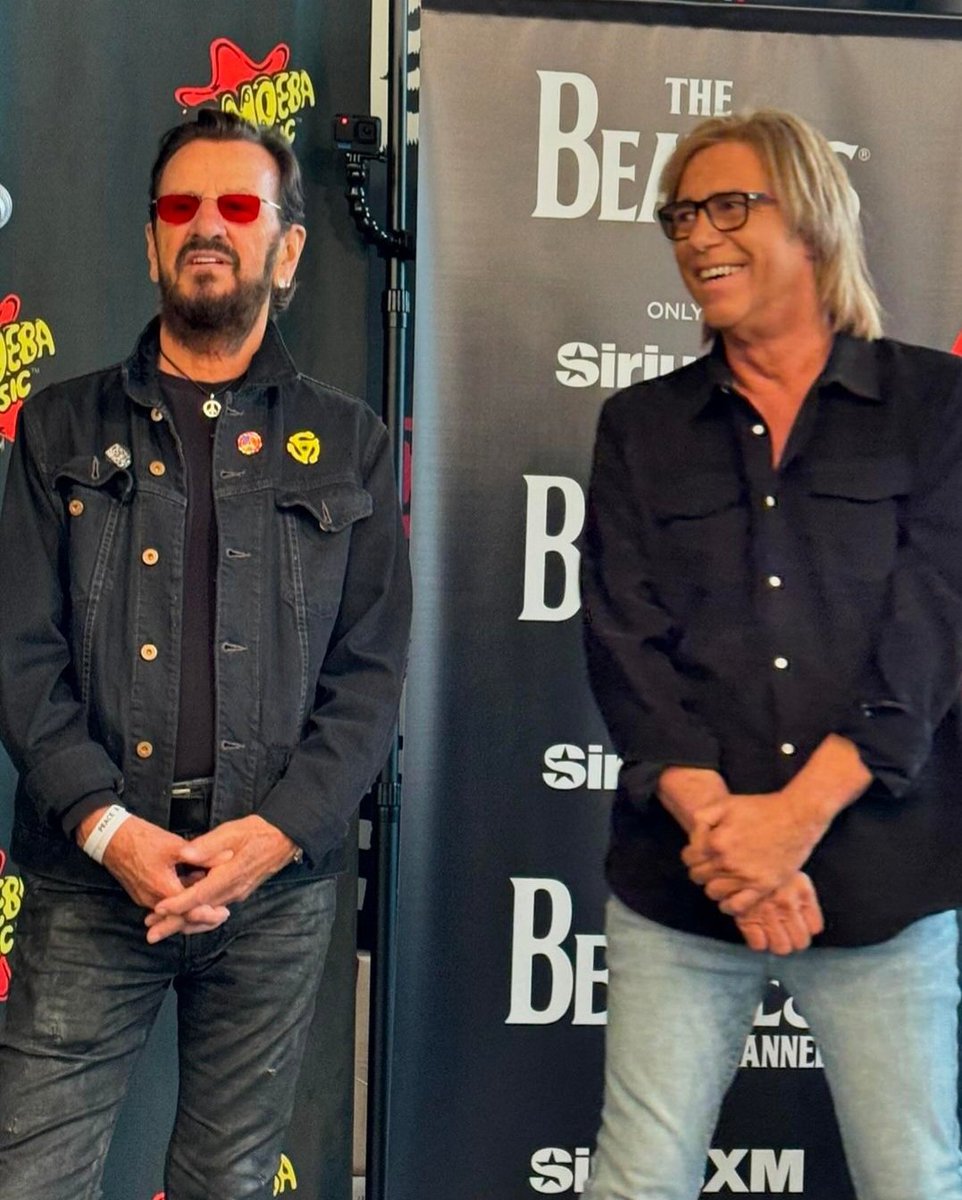 Ringo Starr and Chris Carter at Amoeba Music Records, Hollywood April 18 2024 Photos Deer Park Distributors-Crosley #TheBeatles #ringostarr
