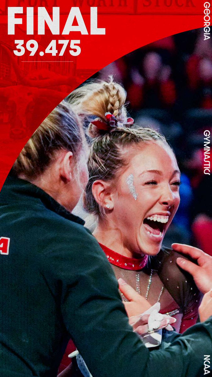 In her first NCAA Championship, Lily finishes with a 39.475 in the All-Around!!

#GloryGlory | #GoDawgs