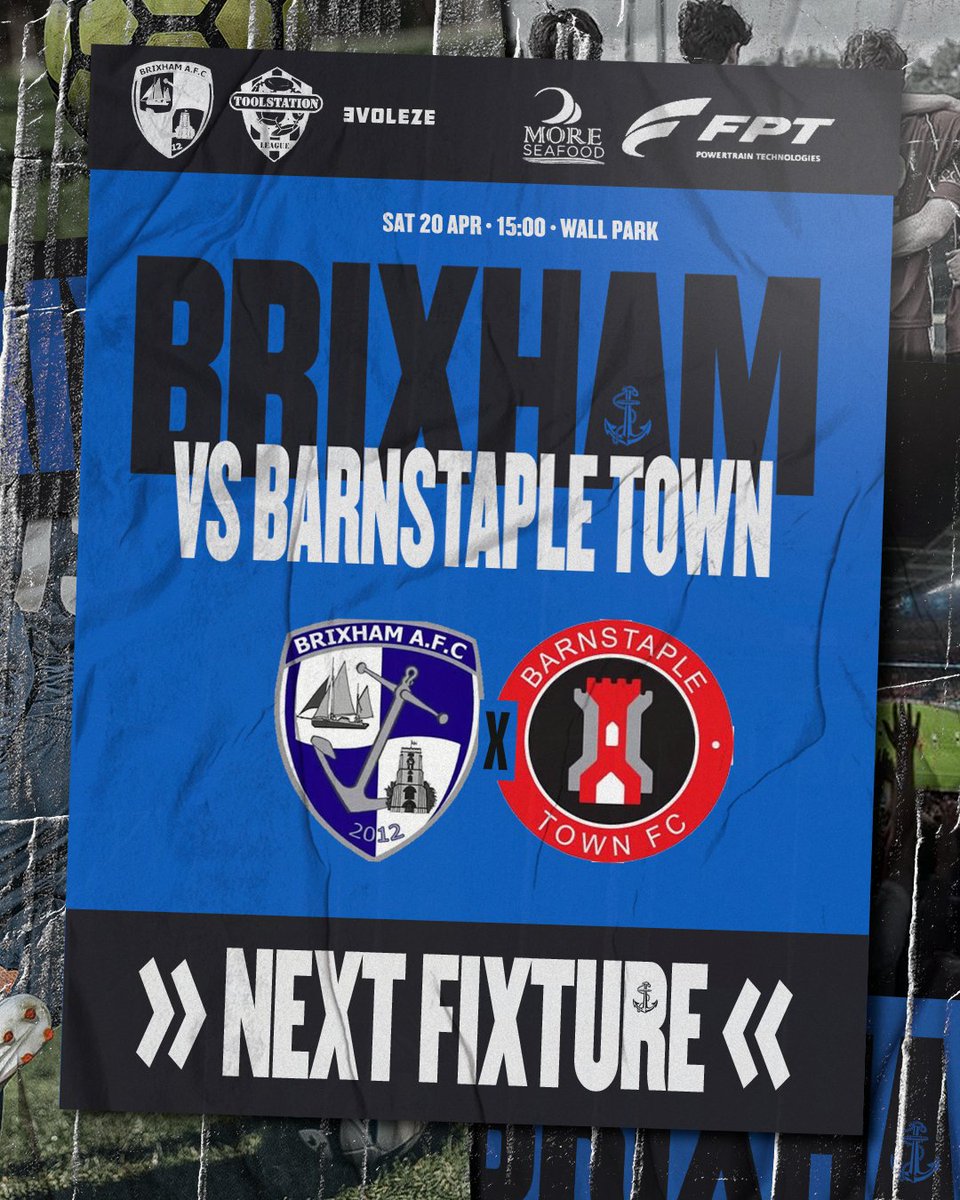 Next up at home, we take on @Official_BTFC Kick Off is 3PM Our Reserves play @OfficialWAFC away at 2.30 💙🤍💙🤍 'BLUE ARMY' @moreseafood @PumpTechLtd Breakwater Marine Engineering @fpt @BrixhamCasuals @Brixhamfishmkt @swsportsnews @TSWesternLeague 🐟🐟🐟