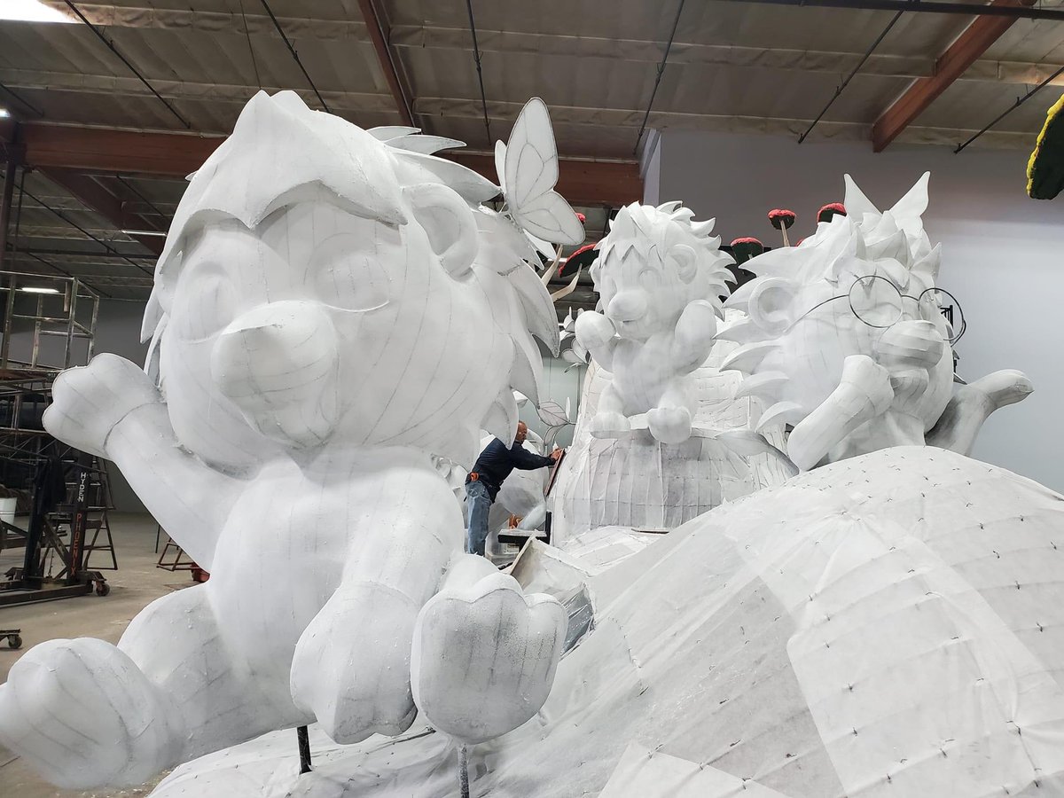 LionsFloat's tweet photo. The 2025 Lions International float is starting to take shape! https://t.co/FHCUJ1yStq