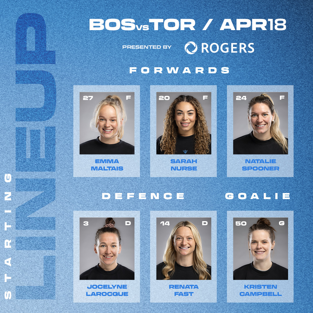 That's one golden lineup! 🤩

PWHL Toronto x @Rogers