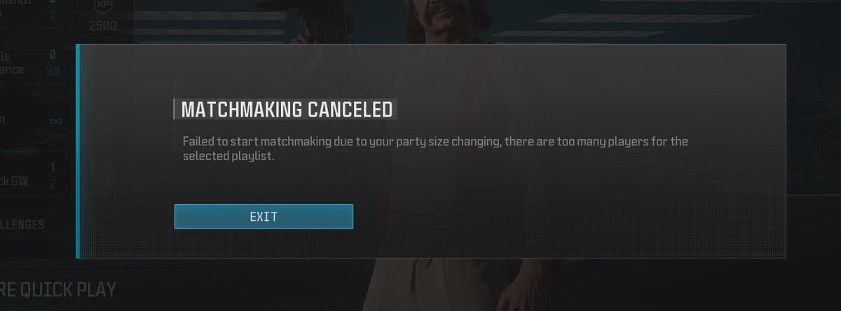 Hey <a href="/CallofDuty/">Call of Duty</a> - Why can't I get into a HC lobby now? I mean, I know I need to lose some weight, but damn, bro...