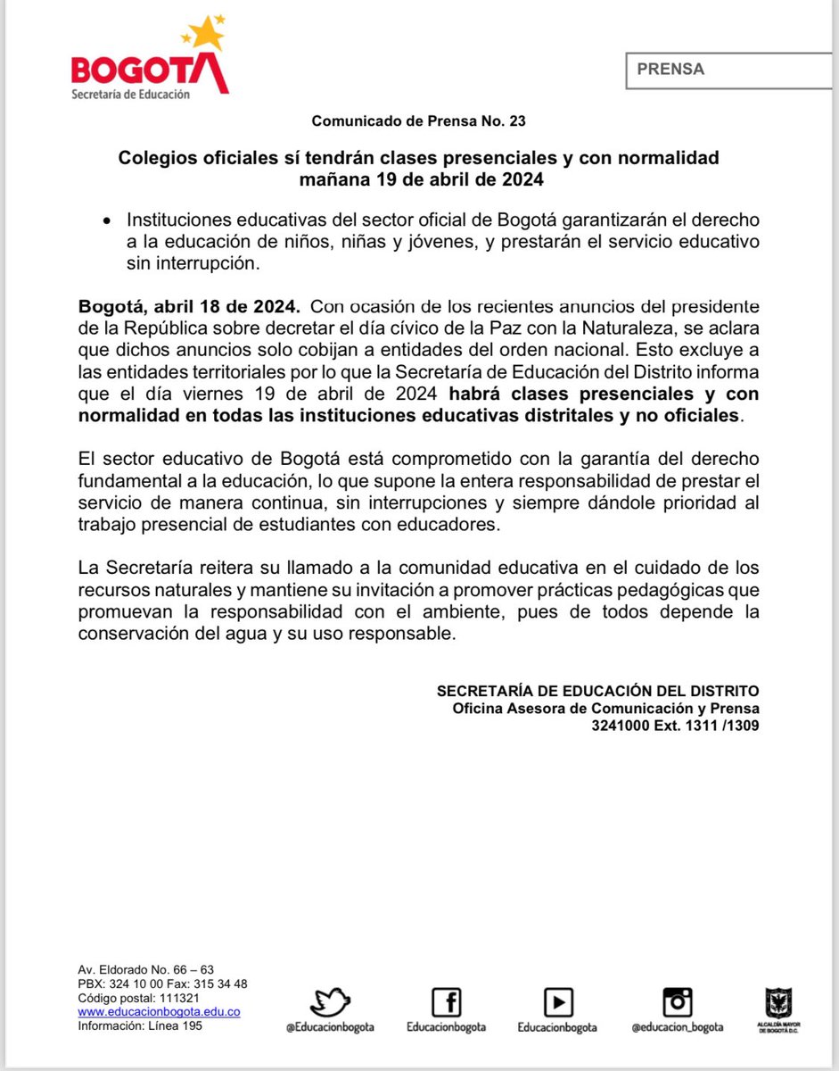 Oscare_86's tweet photo. @Educacionbogota @IsabelSegoviaO @Bogota @CarlosFGalan @integracionbta https://t.co/dlNelRwKGS