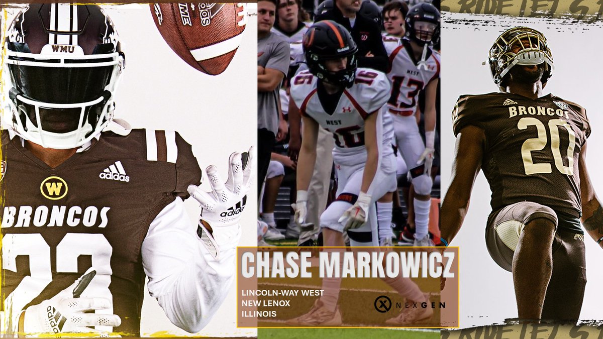2026 WR/ATH Chase Markowicz @Chase_Marko23 Lincoln-Way West @LWWestWarriorFB (New Lenox-Illinois) set for a Saturday visit with Western Michigan @WMU_Football