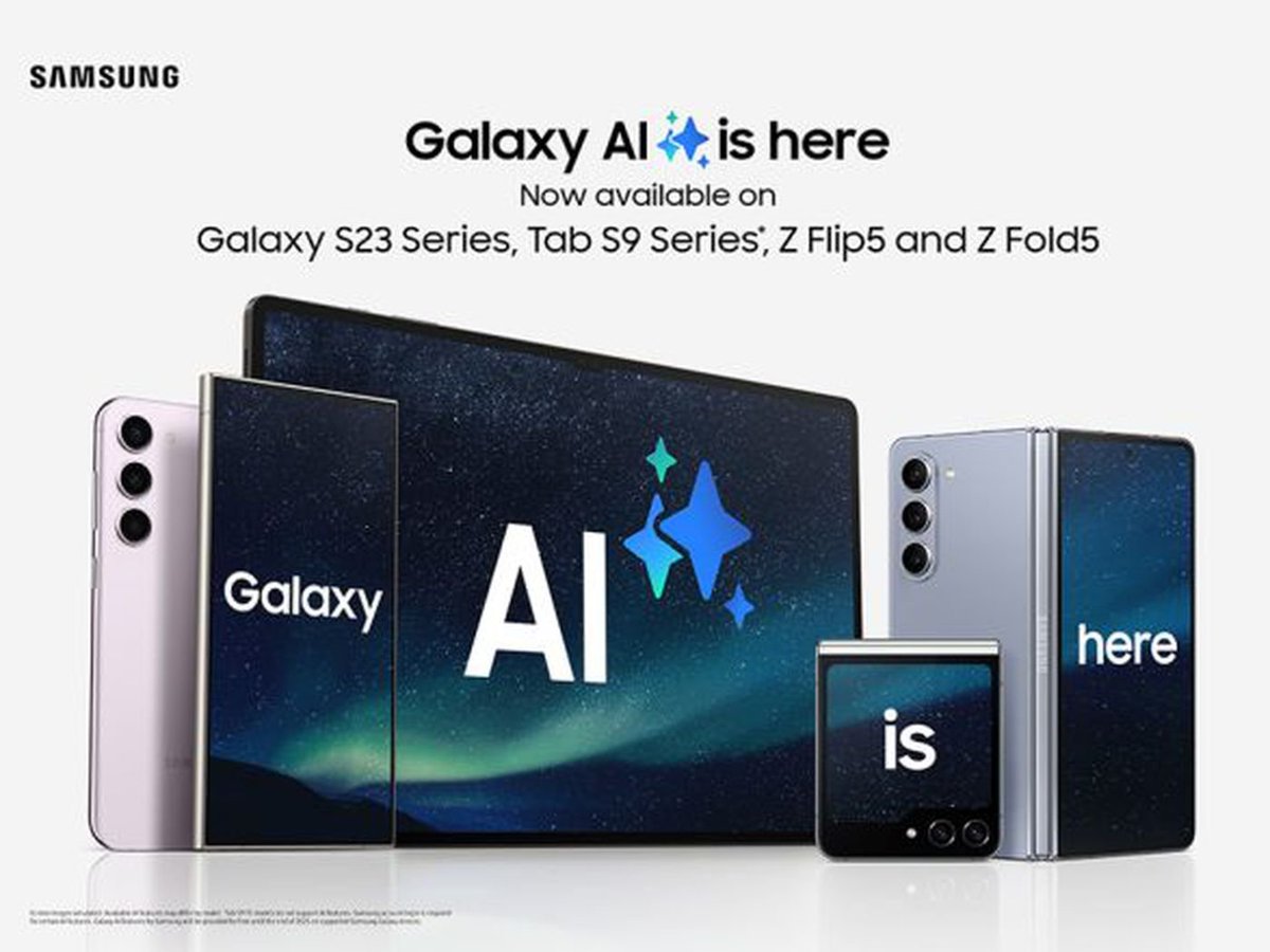 Galaxy AI coming to THESE devices in May!

 - Galaxy S22 series
 - Galaxy Z Fold4 | Flip4
 - Galaxy Tab S8 series

Get ready!!!