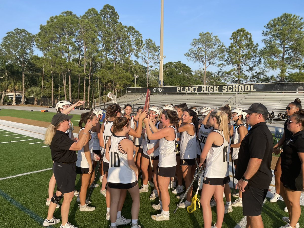 Your 2A DISTRICT CHAMPS! @LadyPantherLax Go Panthers! 💛🖤🐾