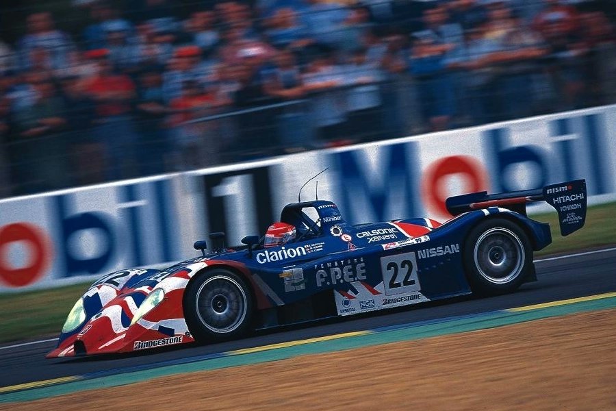 Eric Comas / Satoshi Motoyama / Michael Krumm, Nissan R391. 24 Hours of Le Mans, 1999. #Endurance #LeMans24 #Comas #Krumm #Motoyama #Nissan