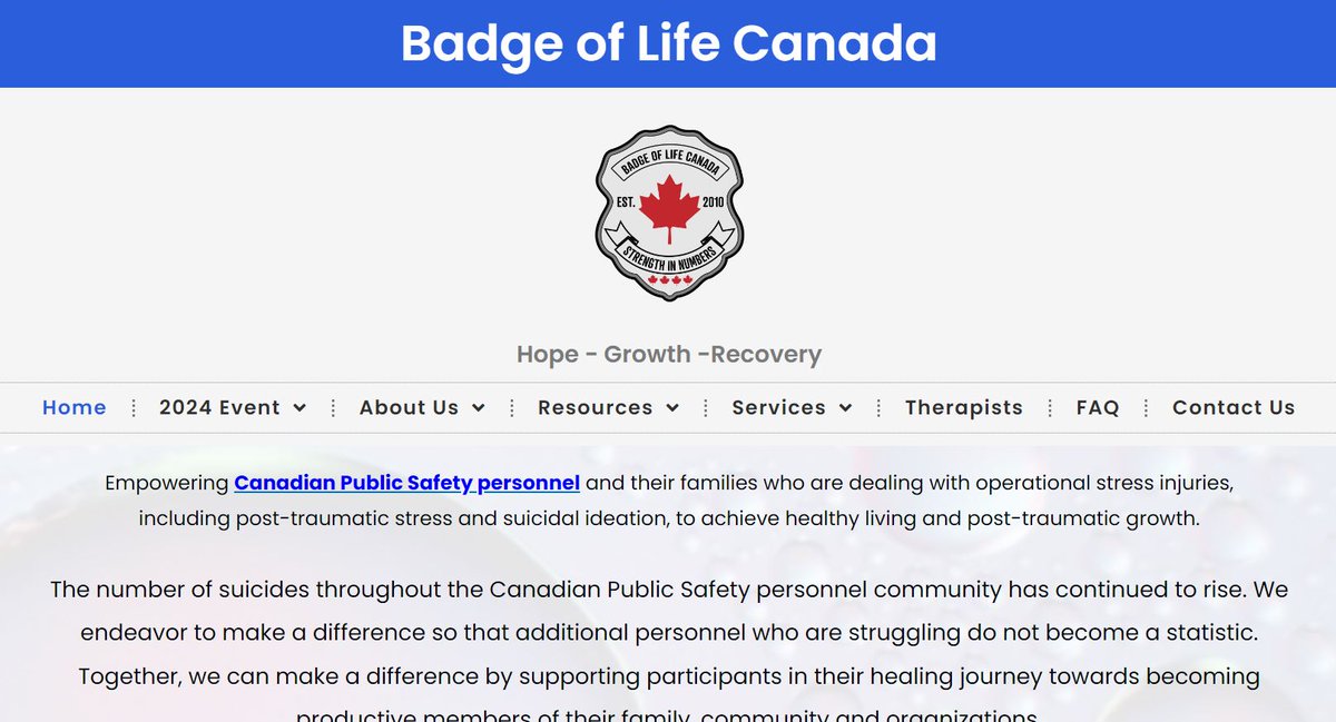 I had a wonderful chat this afternoon with @LauraKloosterm1, Executive Director, @BadgeLifeCanada!

Having been with @OttawaPolice, I was well aware of them, as it was founded by our members Peter Platt (God rest his soul) & @SydGravel. 

Read more: 

badgeoflifecanada.org