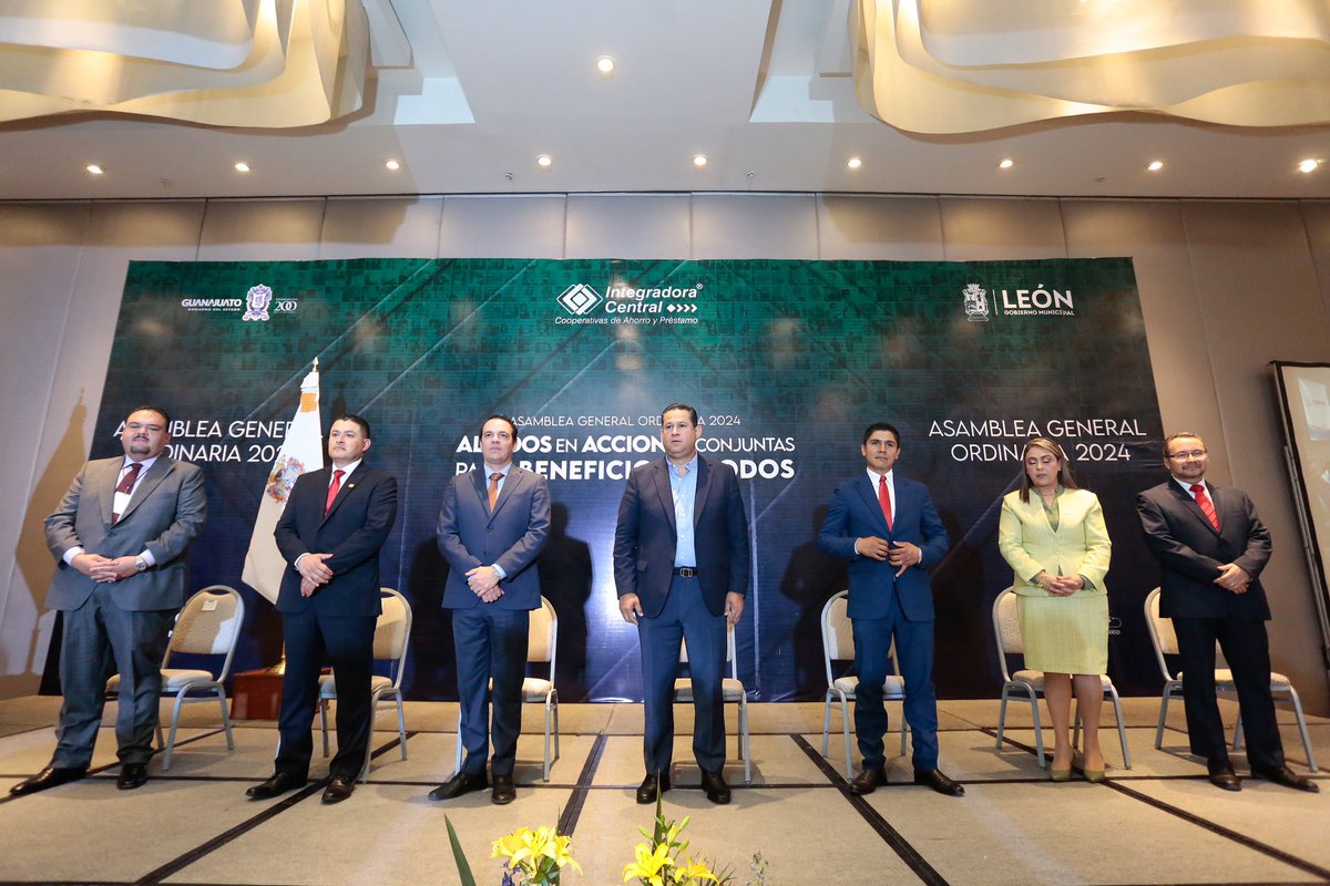 Es un honor dar la bienvenida a todos los representantes de la Federación Integradora Central de Cooperativas de Ahorro y Préstamo a su Asamblea General Ordinaria 2024 en #León. 🦁 En #Guanajuato nos enorgullece ser sede de esta gran federación y liderar en cooperativismo a nivel