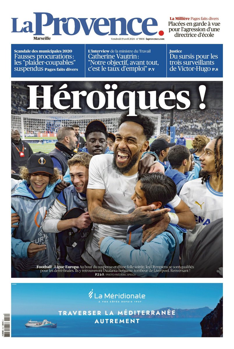 À la une de @laprovence de ce vendredi