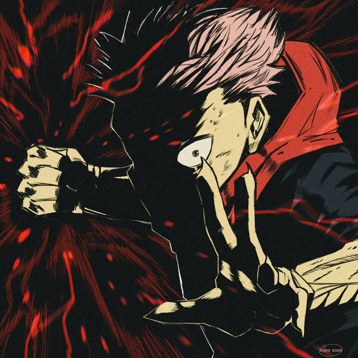 YUJI枠 Yuji black flash repost #jjk257leaks