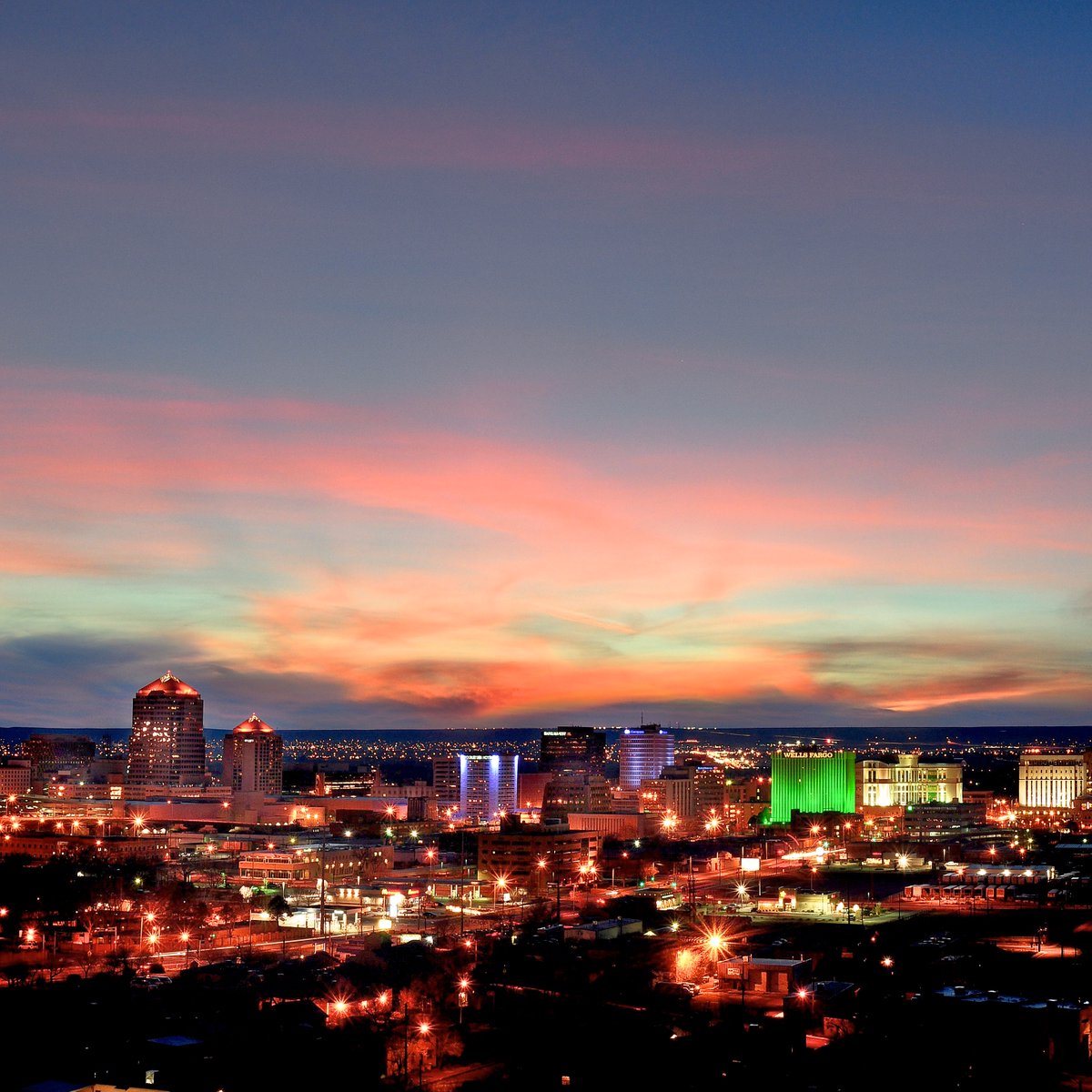 VisitABQ's tweet photo. Unbeatable evening views #TrueABQ https://t.co/ld3U6JT8AE