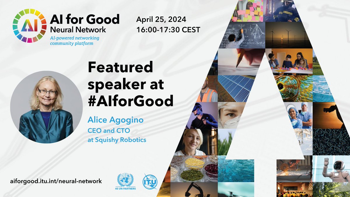 Excited to be part of the AI for Good webinar “Robotics for Good Youth Challenge Launch: Disaster Response” on Thursday 25 April 16:00-17:30 Hosted by United Nations Telecommunication Union (ITU-UN).