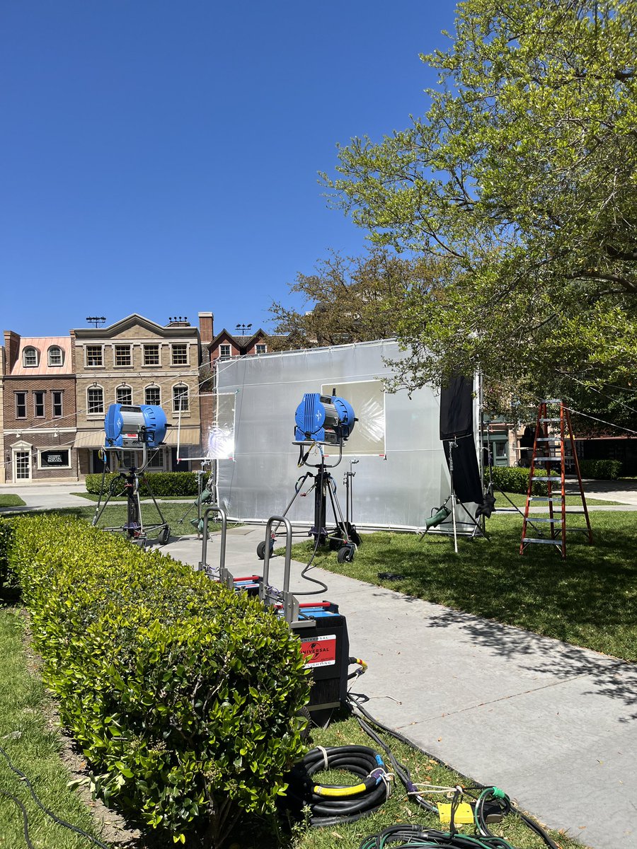 Throwback to a beautiful day for this small #shoot on  Courthouse Square ☀️

#TBT #production #onset #courthouse #studiolife