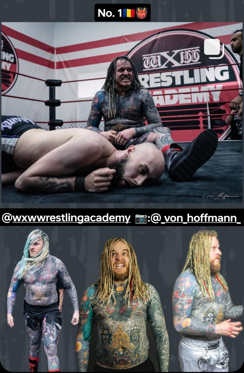 Walker's Path
No.1 🇷🇴👹
wXw Wrestling Academy Heat 17.04.24
@wXwGermany
📷: @Katja219

#prowrestling #tattoo #alt #WWE #tattoos #gospel #indywrestling #ink #dark #Germany #romania #crazy