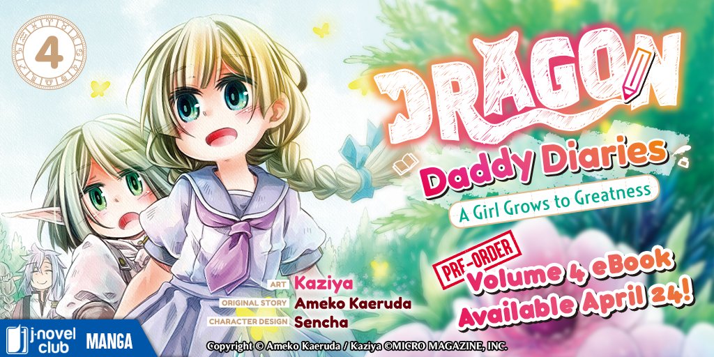 [PRE-ORDER] 'Dragon Daddy Diaries: A Girl Grows to Greatness' (Manga) Volume 4 eBook - April 24 JNC: bit.ly/4aXfMUc BOOKWALKER: bit.ly/3Jq0AmT Amazon: bit.ly/4aGHlRX Google: bit.ly/3xFyLEp A: bit.ly/3Jq0Jqr K: bit.ly/3Jli4AV